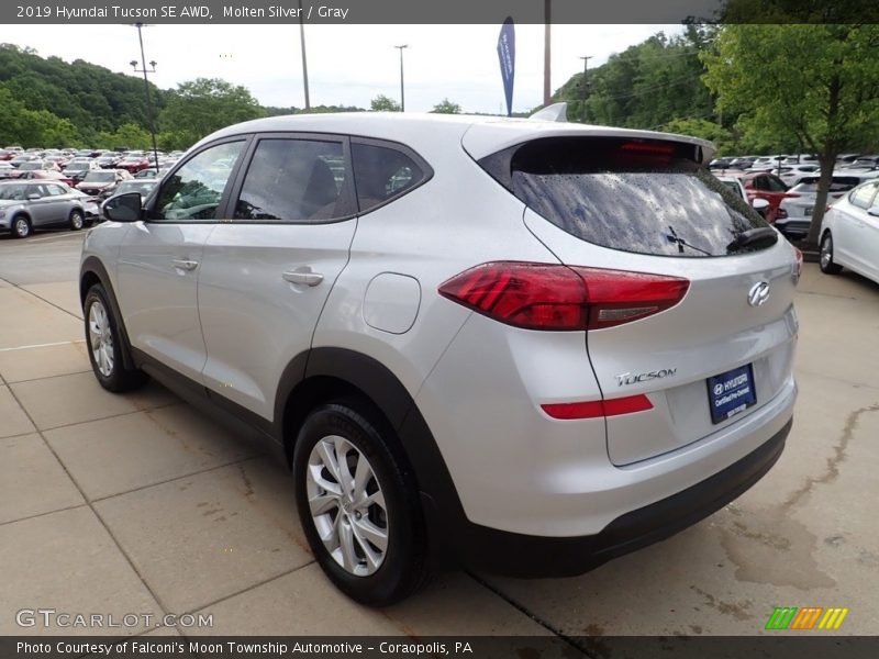 Molten Silver / Gray 2019 Hyundai Tucson SE AWD