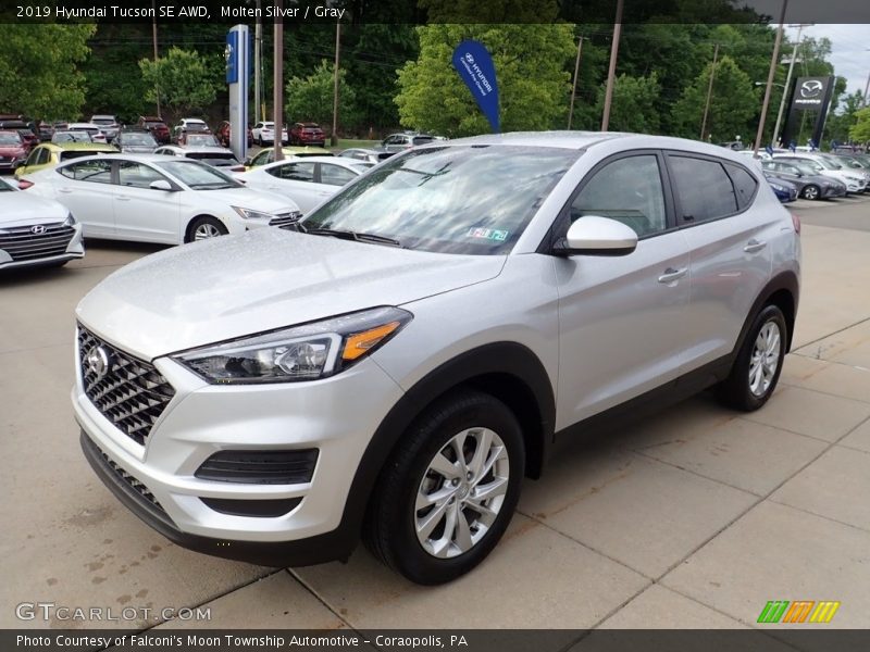 Molten Silver / Gray 2019 Hyundai Tucson SE AWD