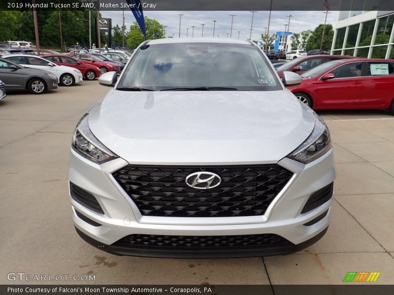 Molten Silver / Gray 2019 Hyundai Tucson SE AWD