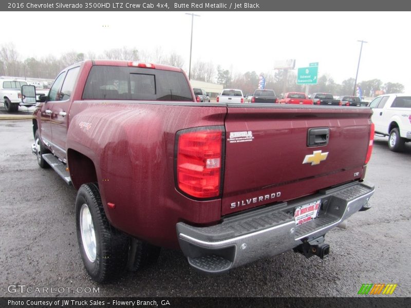 Butte Red Metallic / Jet Black 2016 Chevrolet Silverado 3500HD LTZ Crew Cab 4x4