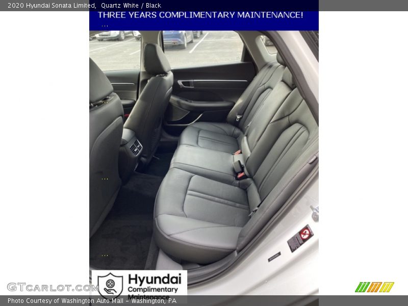 Quartz White / Black 2020 Hyundai Sonata Limited