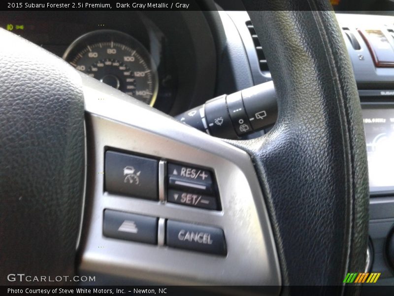 Dark Gray Metallic / Gray 2015 Subaru Forester 2.5i Premium