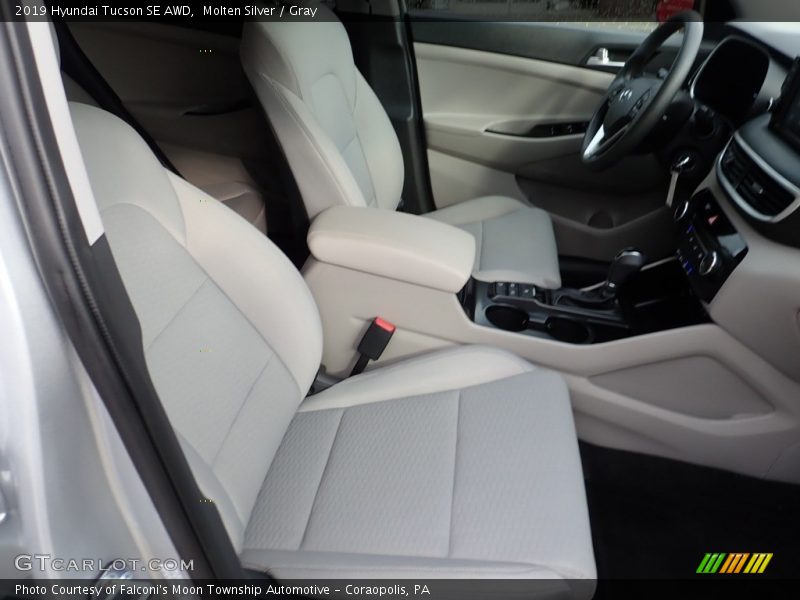 Molten Silver / Gray 2019 Hyundai Tucson SE AWD