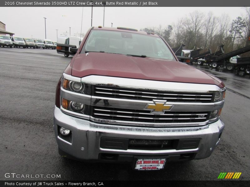 Butte Red Metallic / Jet Black 2016 Chevrolet Silverado 3500HD LTZ Crew Cab 4x4