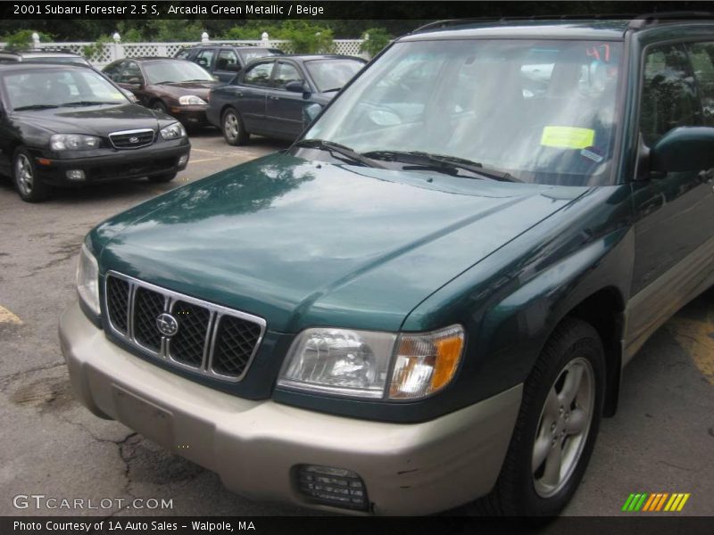 Arcadia Green Metallic / Beige 2001 Subaru Forester 2.5 S