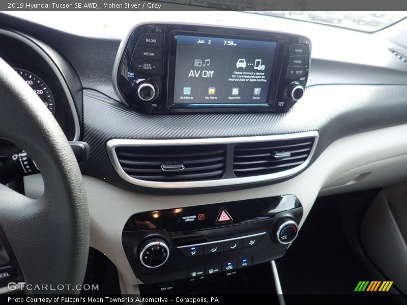 Molten Silver / Gray 2019 Hyundai Tucson SE AWD