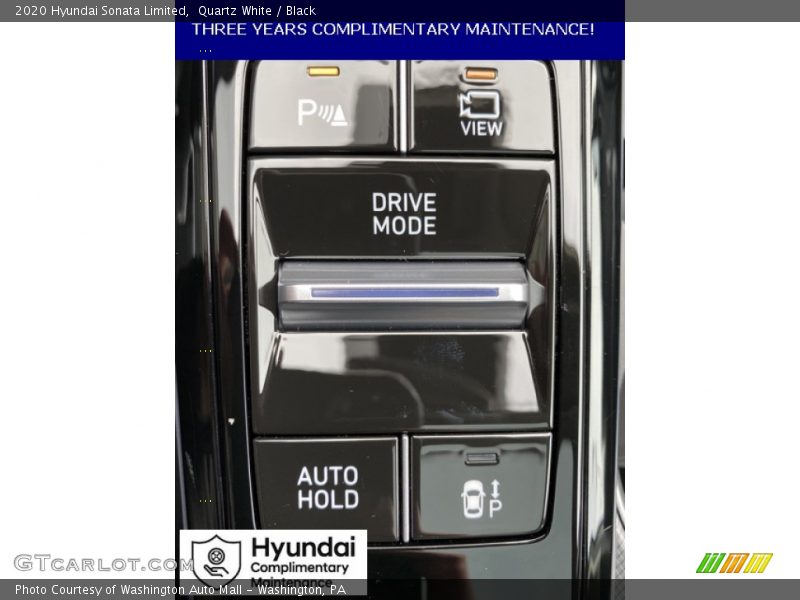 Quartz White / Black 2020 Hyundai Sonata Limited