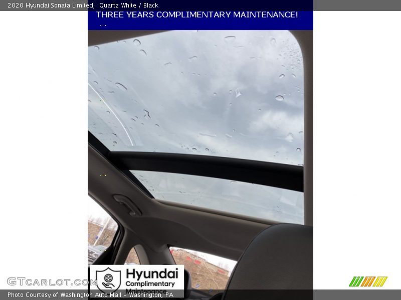 Quartz White / Black 2020 Hyundai Sonata Limited
