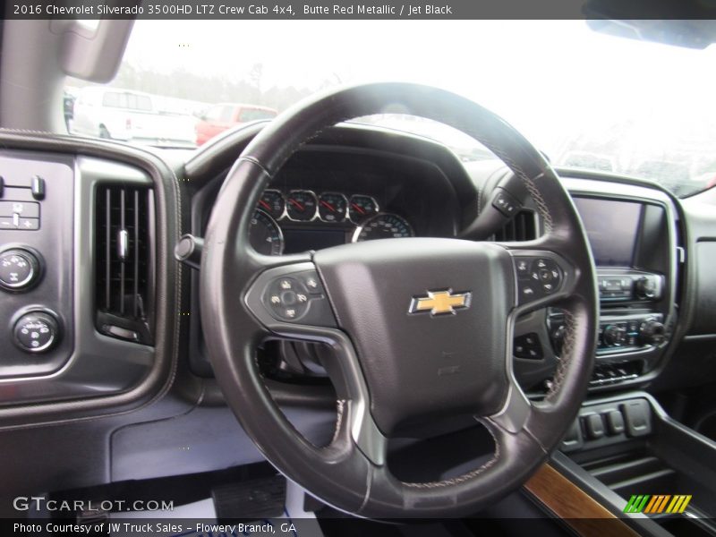 Butte Red Metallic / Jet Black 2016 Chevrolet Silverado 3500HD LTZ Crew Cab 4x4
