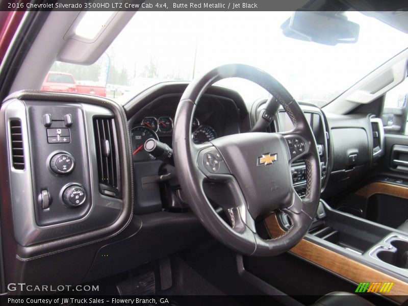 Butte Red Metallic / Jet Black 2016 Chevrolet Silverado 3500HD LTZ Crew Cab 4x4