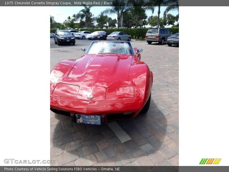 Mille Miglia Red / Black 1975 Chevrolet Corvette Stingray Coupe