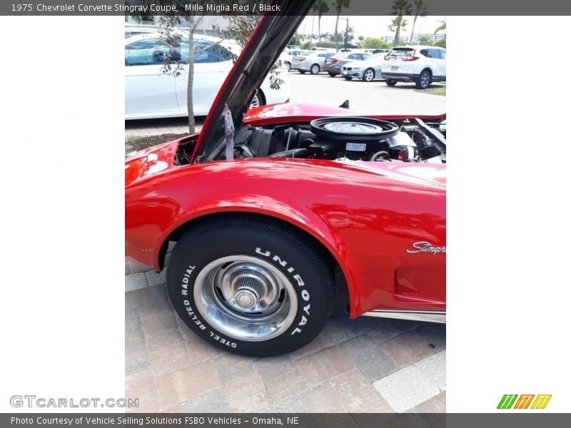Mille Miglia Red / Black 1975 Chevrolet Corvette Stingray Coupe