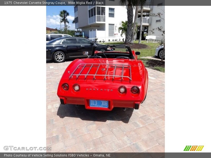 Mille Miglia Red / Black 1975 Chevrolet Corvette Stingray Coupe