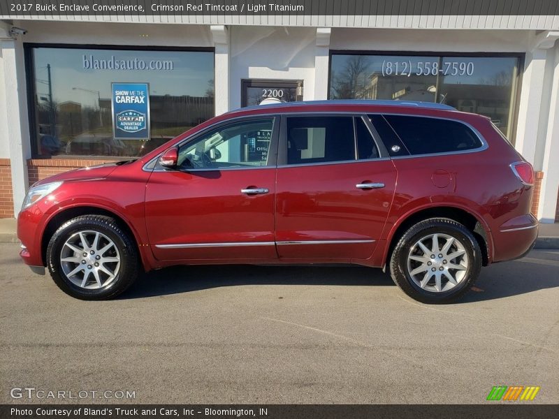 Crimson Red Tintcoat / Light Titanium 2017 Buick Enclave Convenience