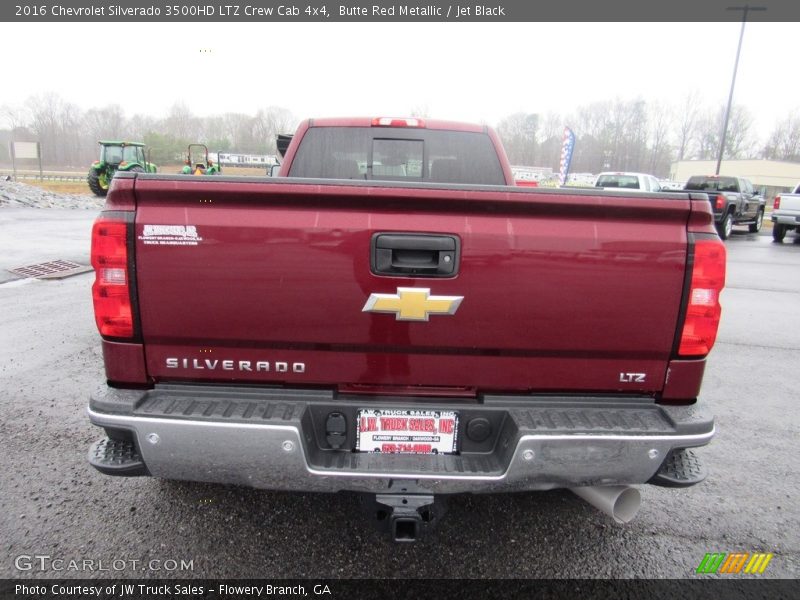 Butte Red Metallic / Jet Black 2016 Chevrolet Silverado 3500HD LTZ Crew Cab 4x4