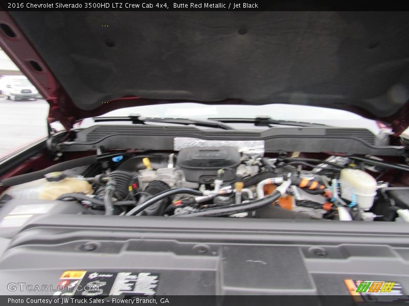 Butte Red Metallic / Jet Black 2016 Chevrolet Silverado 3500HD LTZ Crew Cab 4x4