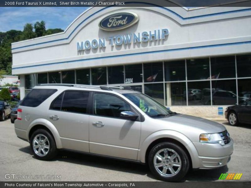 Silver Birch Metallic / Charcoal Black 2008 Ford Taurus X Limited