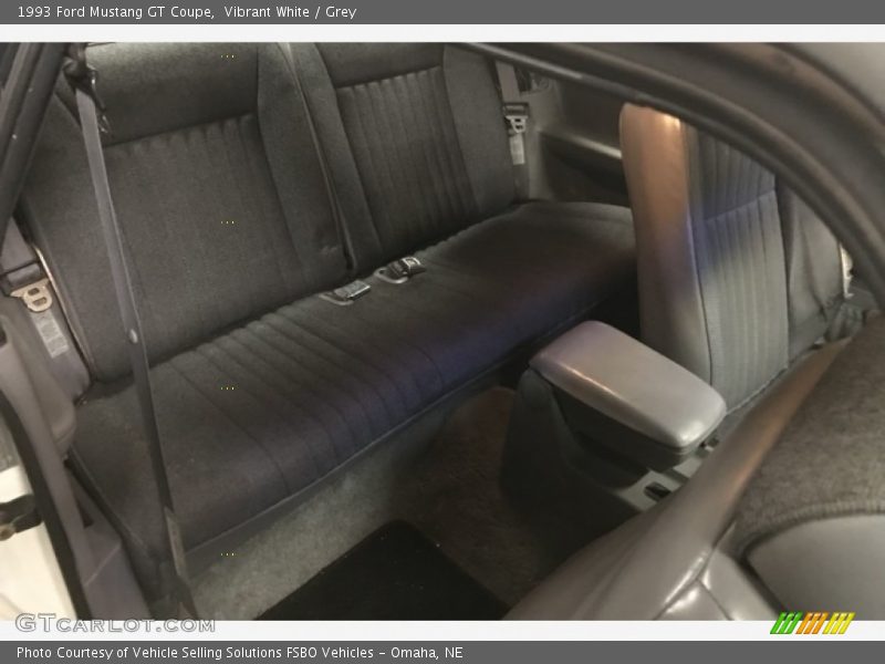 Vibrant White / Grey 1993 Ford Mustang GT Coupe