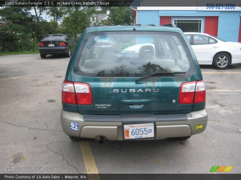 Arcadia Green Metallic / Beige 2001 Subaru Forester 2.5 S