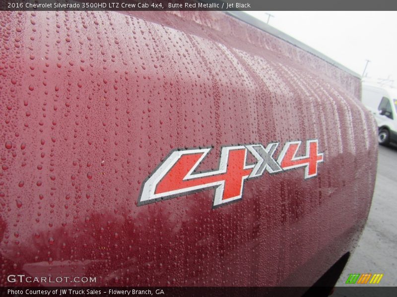 Butte Red Metallic / Jet Black 2016 Chevrolet Silverado 3500HD LTZ Crew Cab 4x4