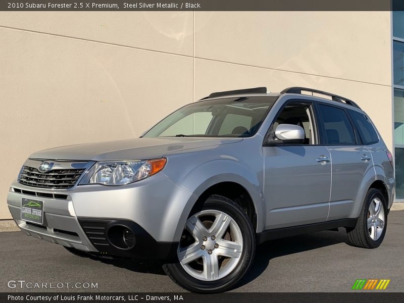 Steel Silver Metallic / Black 2010 Subaru Forester 2.5 X Premium