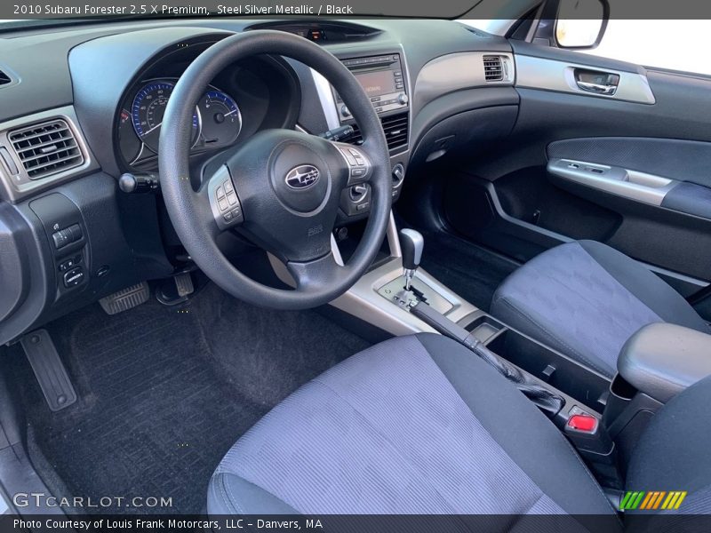 Steel Silver Metallic / Black 2010 Subaru Forester 2.5 X Premium