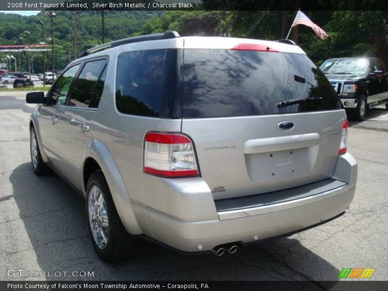 Silver Birch Metallic / Charcoal Black 2008 Ford Taurus X Limited