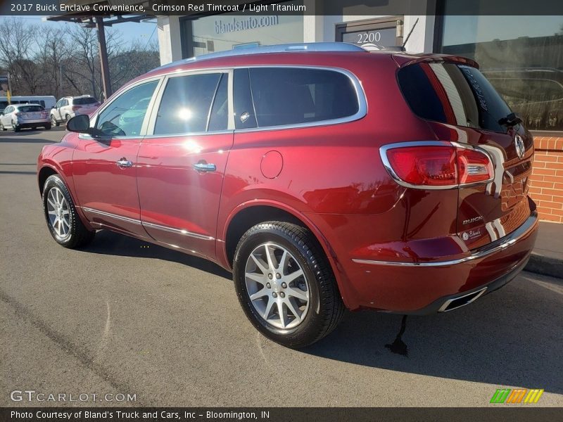 Crimson Red Tintcoat / Light Titanium 2017 Buick Enclave Convenience