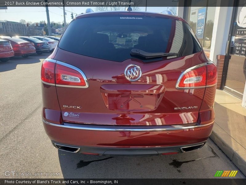 Crimson Red Tintcoat / Light Titanium 2017 Buick Enclave Convenience