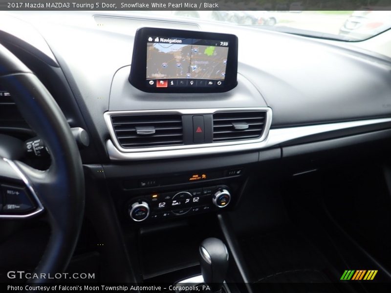 Snowflake White Pearl Mica / Black 2017 Mazda MAZDA3 Touring 5 Door