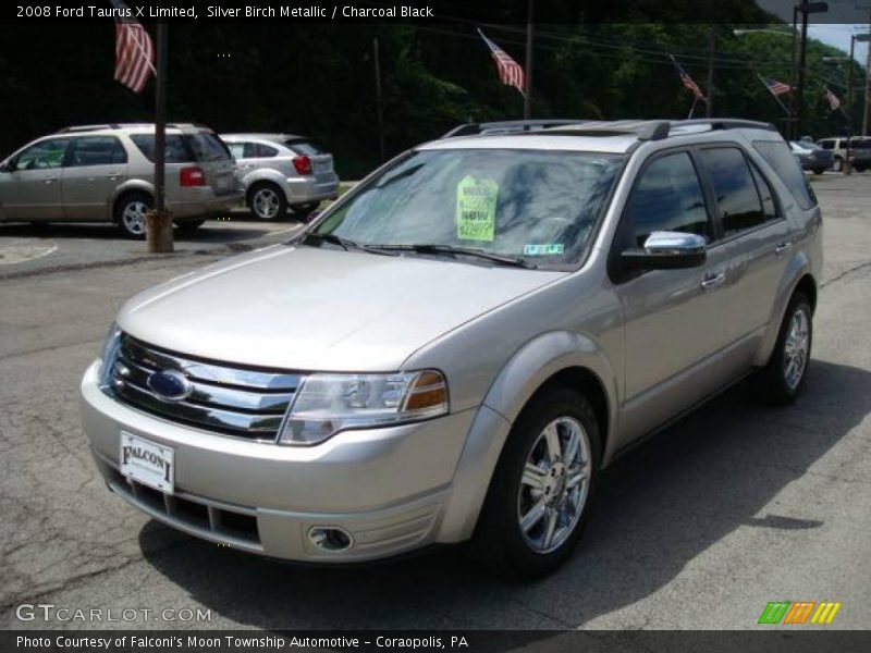 Silver Birch Metallic / Charcoal Black 2008 Ford Taurus X Limited