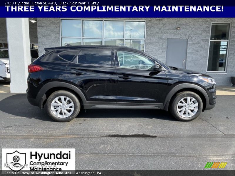 Black Noir Pearl / Gray 2020 Hyundai Tucson SE AWD