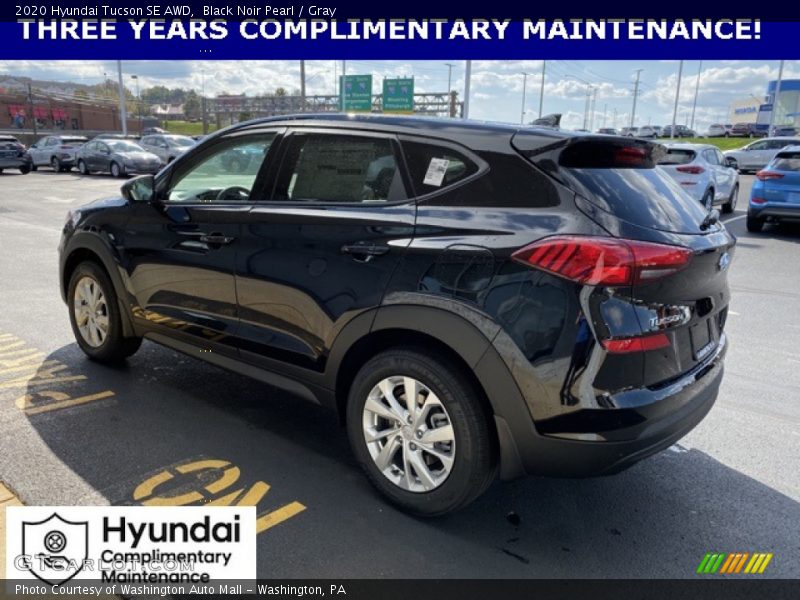 Black Noir Pearl / Gray 2020 Hyundai Tucson SE AWD