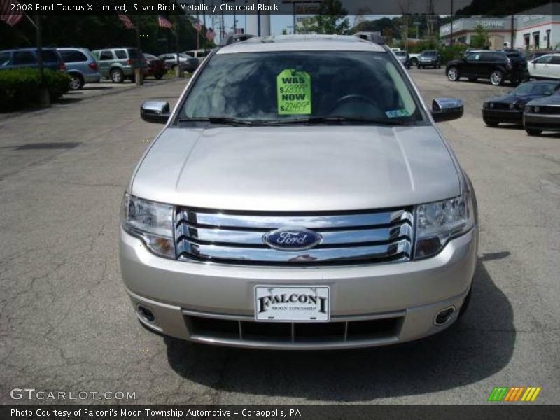 Silver Birch Metallic / Charcoal Black 2008 Ford Taurus X Limited