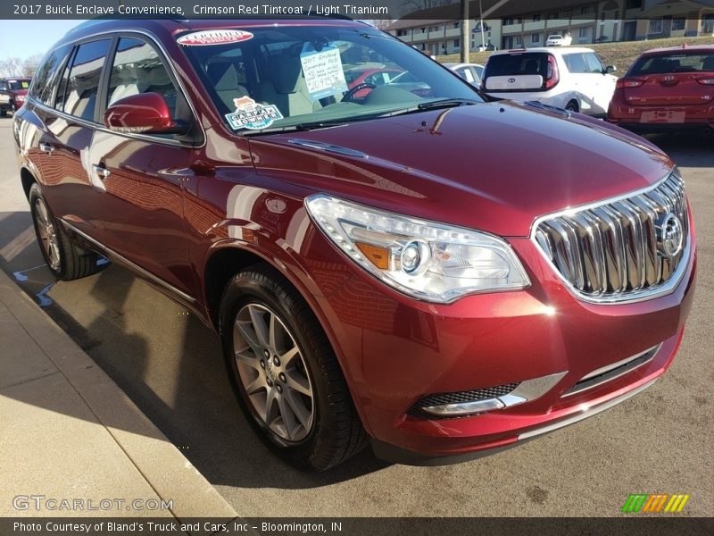 Crimson Red Tintcoat / Light Titanium 2017 Buick Enclave Convenience