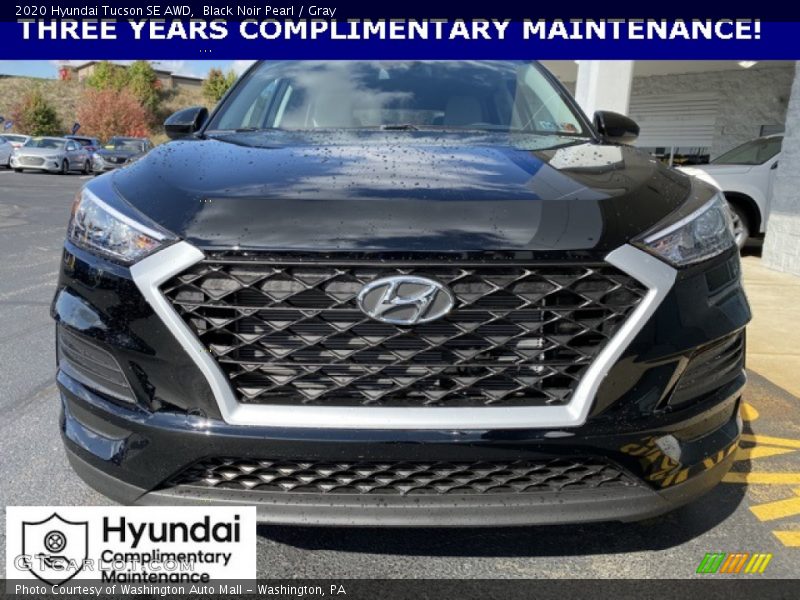 Black Noir Pearl / Gray 2020 Hyundai Tucson SE AWD