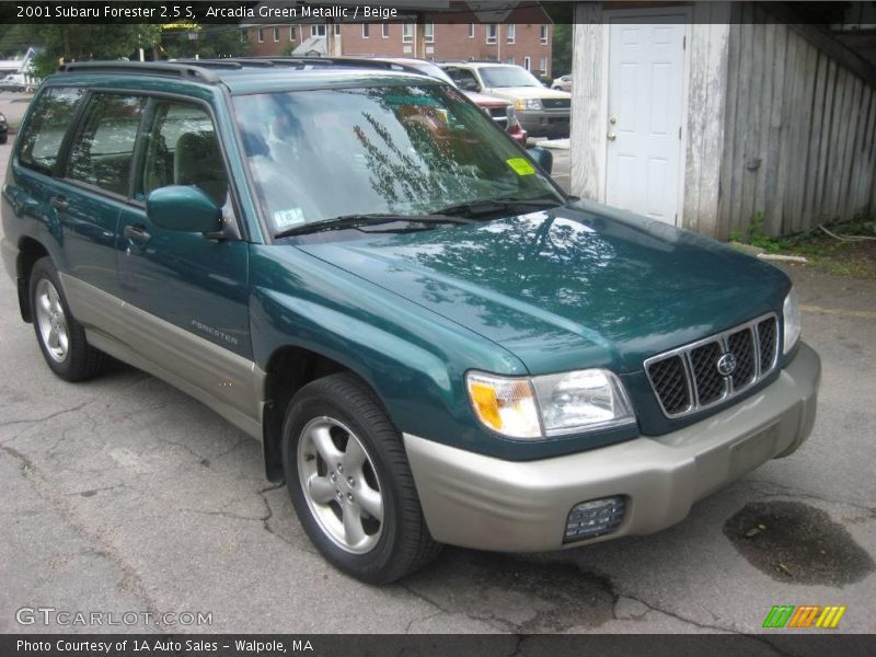 Arcadia Green Metallic / Beige 2001 Subaru Forester 2.5 S