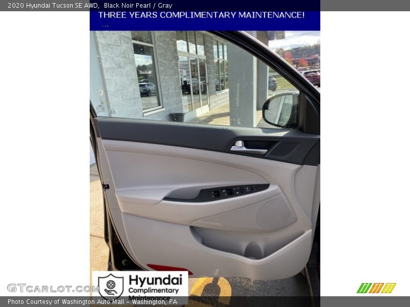 Black Noir Pearl / Gray 2020 Hyundai Tucson SE AWD