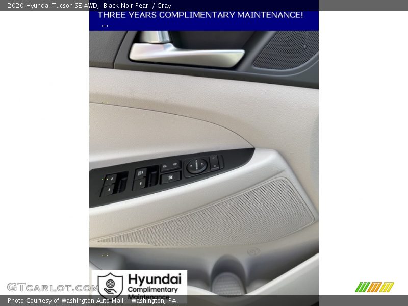 Black Noir Pearl / Gray 2020 Hyundai Tucson SE AWD