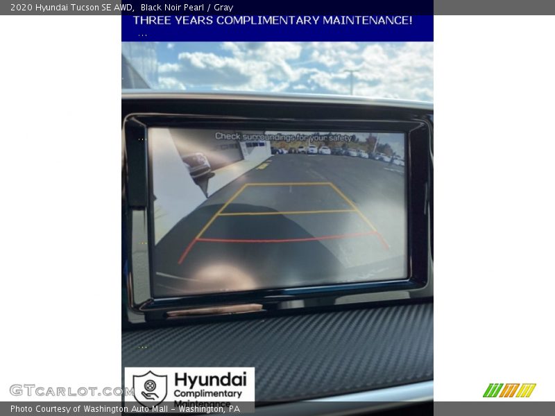 Black Noir Pearl / Gray 2020 Hyundai Tucson SE AWD