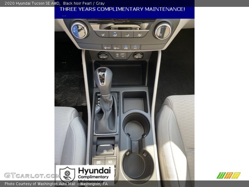 Black Noir Pearl / Gray 2020 Hyundai Tucson SE AWD