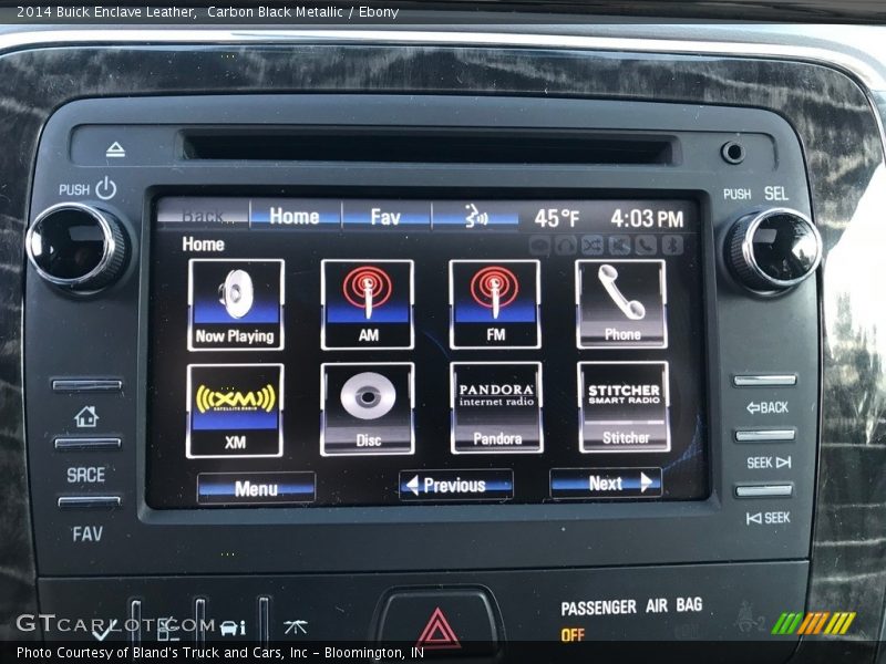 Carbon Black Metallic / Ebony 2014 Buick Enclave Leather