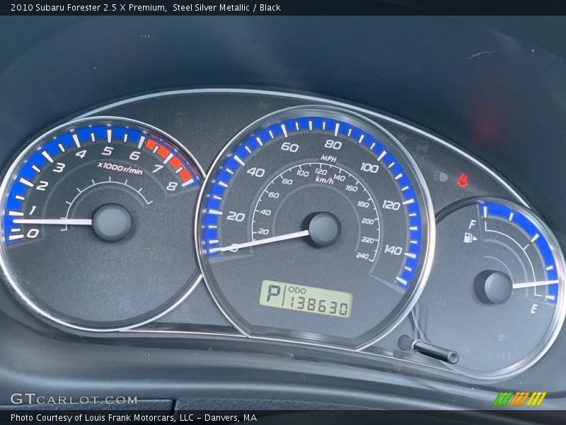 Steel Silver Metallic / Black 2010 Subaru Forester 2.5 X Premium