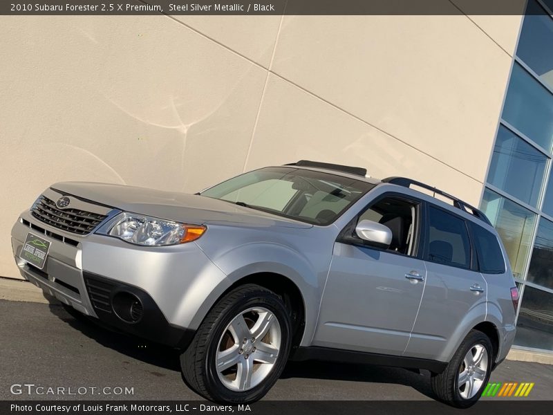 Steel Silver Metallic / Black 2010 Subaru Forester 2.5 X Premium