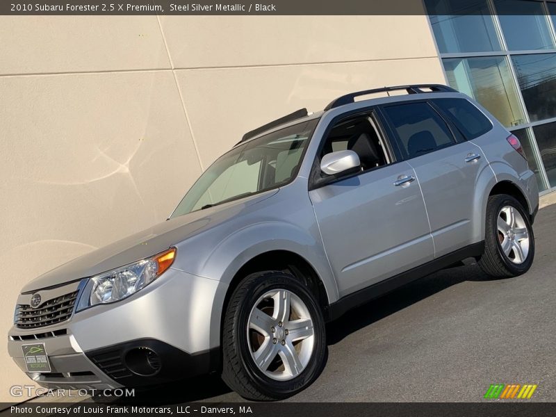 Steel Silver Metallic / Black 2010 Subaru Forester 2.5 X Premium
