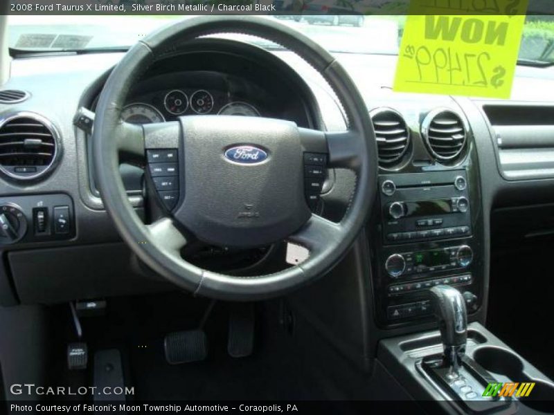Silver Birch Metallic / Charcoal Black 2008 Ford Taurus X Limited