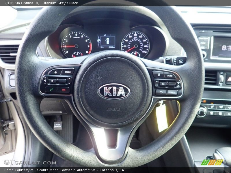 Titanium Gray / Black 2016 Kia Optima LX