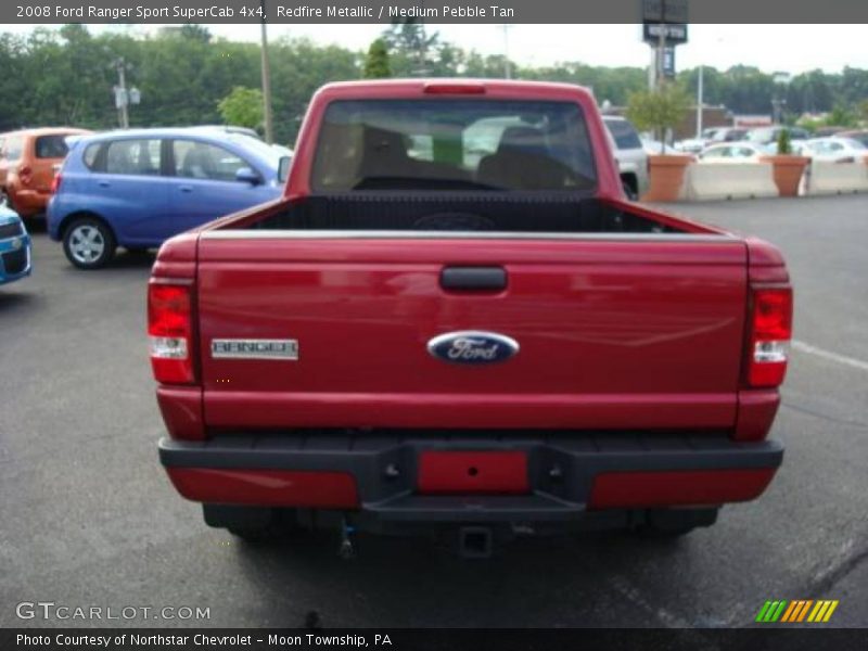 Redfire Metallic / Medium Pebble Tan 2008 Ford Ranger Sport SuperCab 4x4