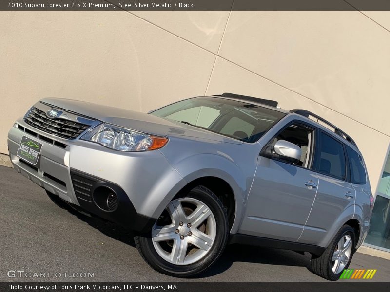 Steel Silver Metallic / Black 2010 Subaru Forester 2.5 X Premium