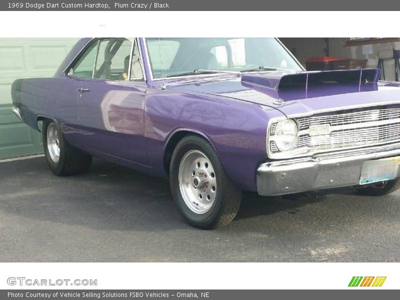 Plum Crazy / Black 1969 Dodge Dart Custom Hardtop